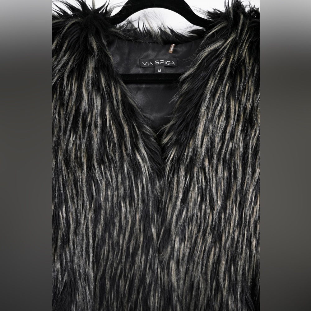 VIA SPIGA Faux Fur Vest - Picture 4 of 4